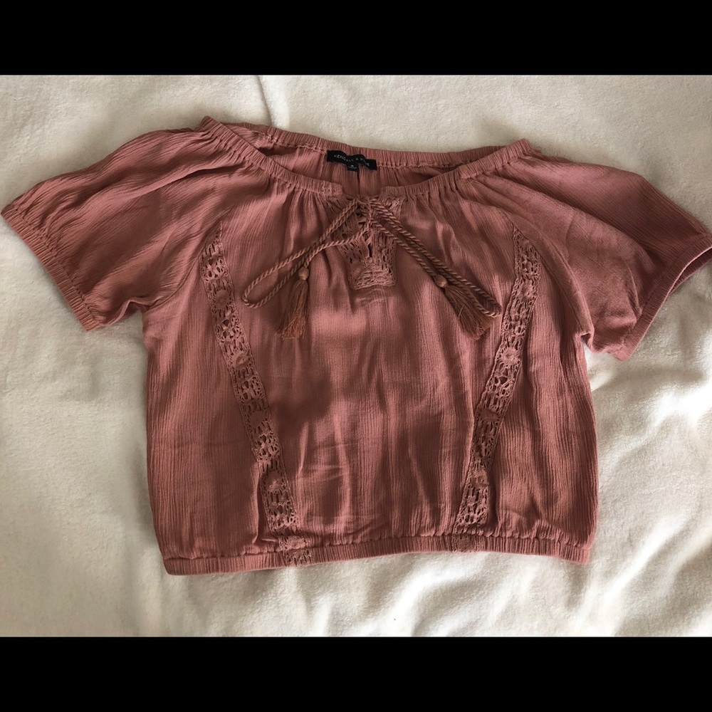 off the shoulder crop top